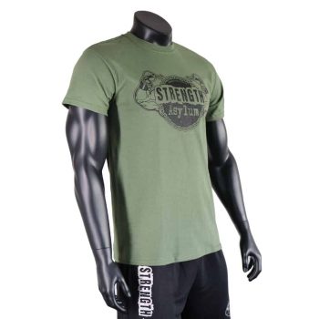 Strength Asylum T-Shirt (Original in Military Green)