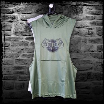 Strength Asylum Mesh Hoodie Vest (Original in Military Green)