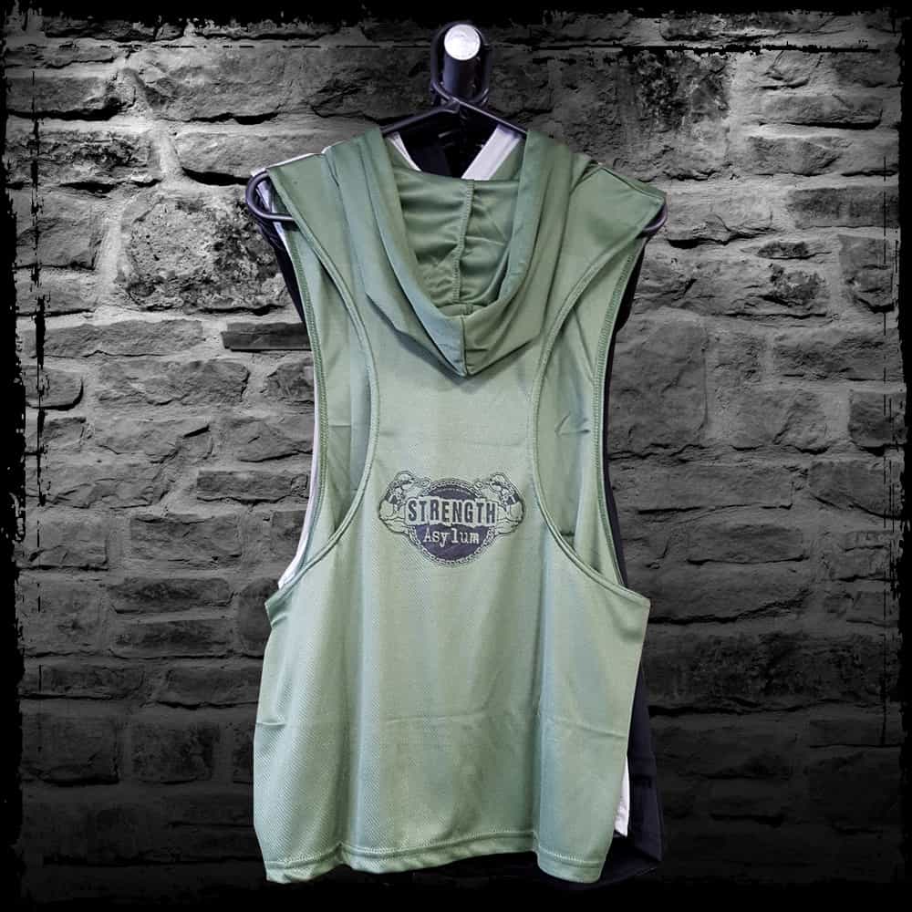 Strength Asylum Mesh Hoodie Vest (Original in Military Green) - Image 2