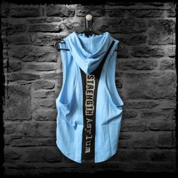 Strength Asylum Panel Hooded Vest - Sky Blue