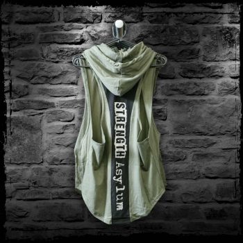 Strength Asylum Panel Hooded Vest - Military Green