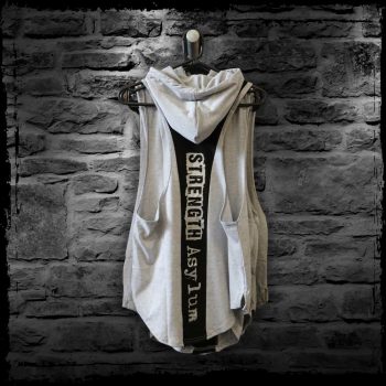 Strength Asylum Panel Hooded Vest - Grey