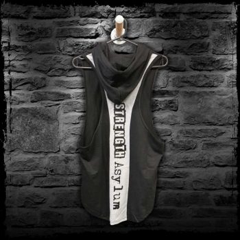 Strength Asylum Hooded Vest - Black (**New Design**)