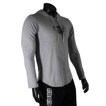 Strength Asylum Panel Hoodie (Long Sleeve) - Grey