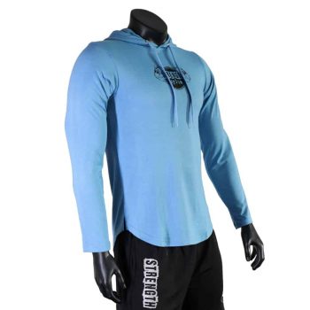 Strength Asylum Panel Hoodie (Long Sleeve) - Blue