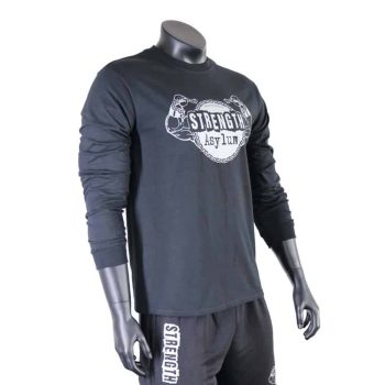 Strength Asylum T-Shirt (Long Sleeve) - Black