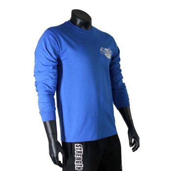 Strength Asylum T-Shirt (Long Sleeve - Vertical) - Blue