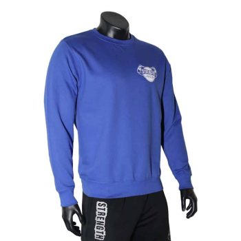 Strength Asylum Sweatshirt (Small Logo in Blue)