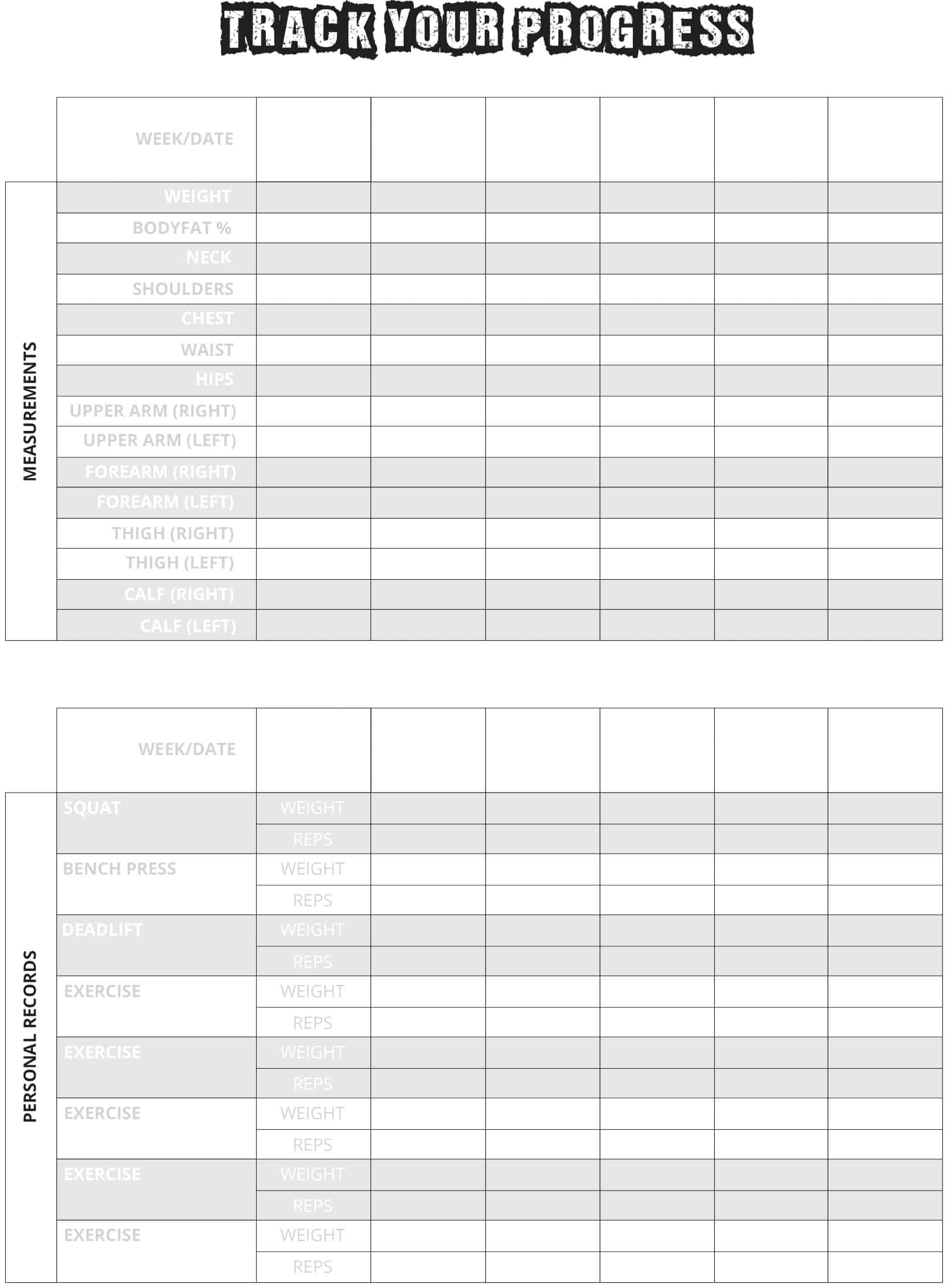 3 Month Workout Log Book - Image 3