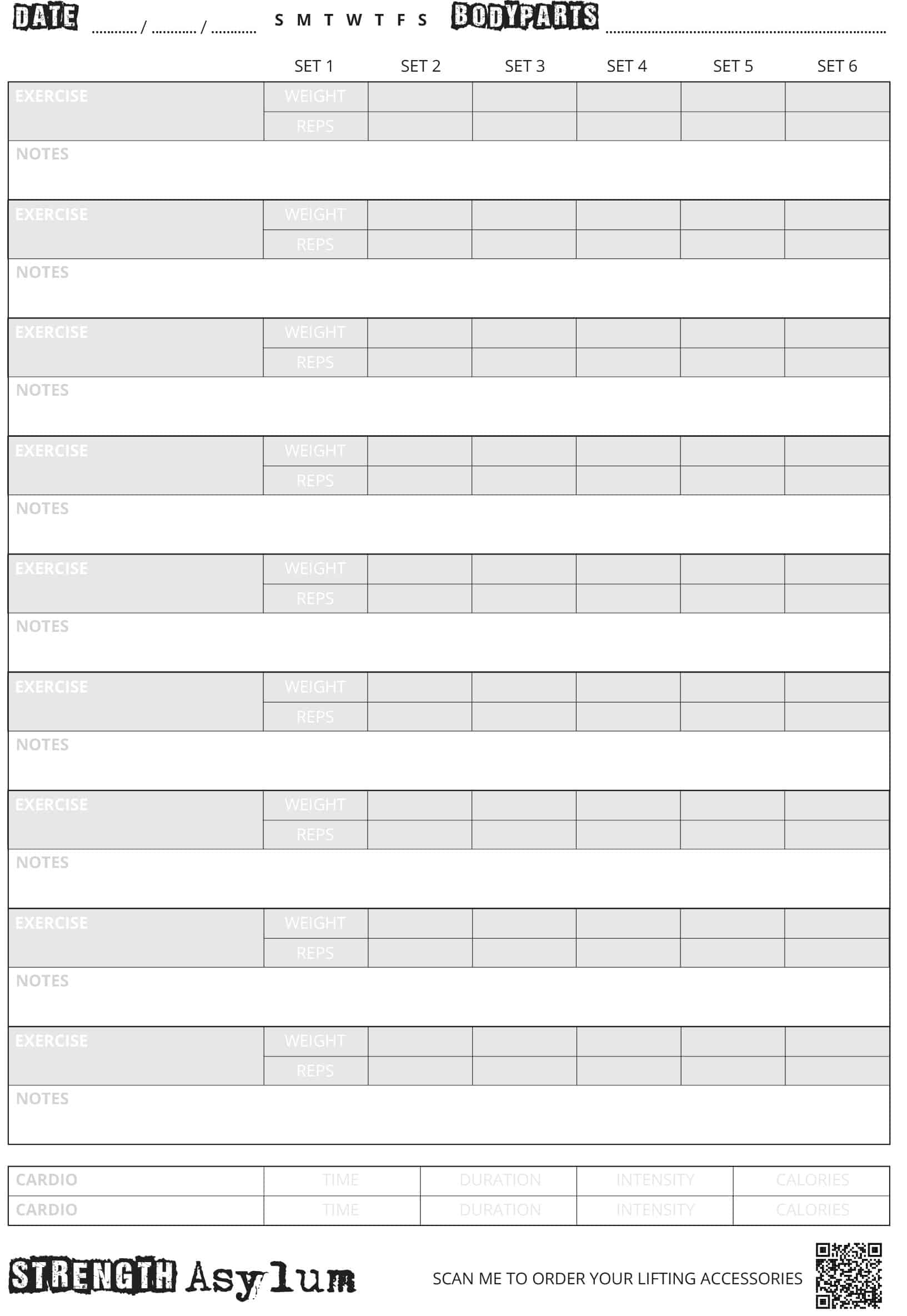 3 Month Workout Log Book - Image 4
