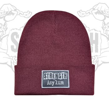 Strength Asylum Cuffed Beanie (Maroon)