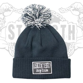 Strength Asylum Bobble Hat in Navy