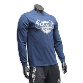 Strength Asylum T-Shirt (Long Sleeve) - Navy