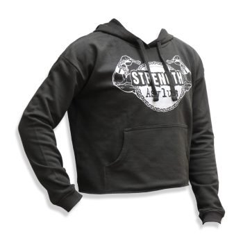 Cropped Hoodie in Black