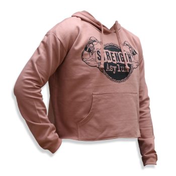Cropped Hoodie in Pink